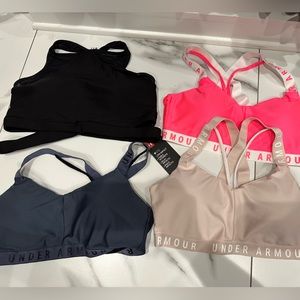 4 Under Armour size Large Sports Bras